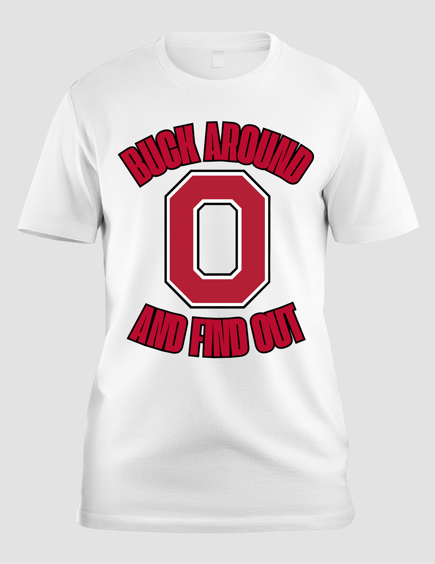 Buck around tee