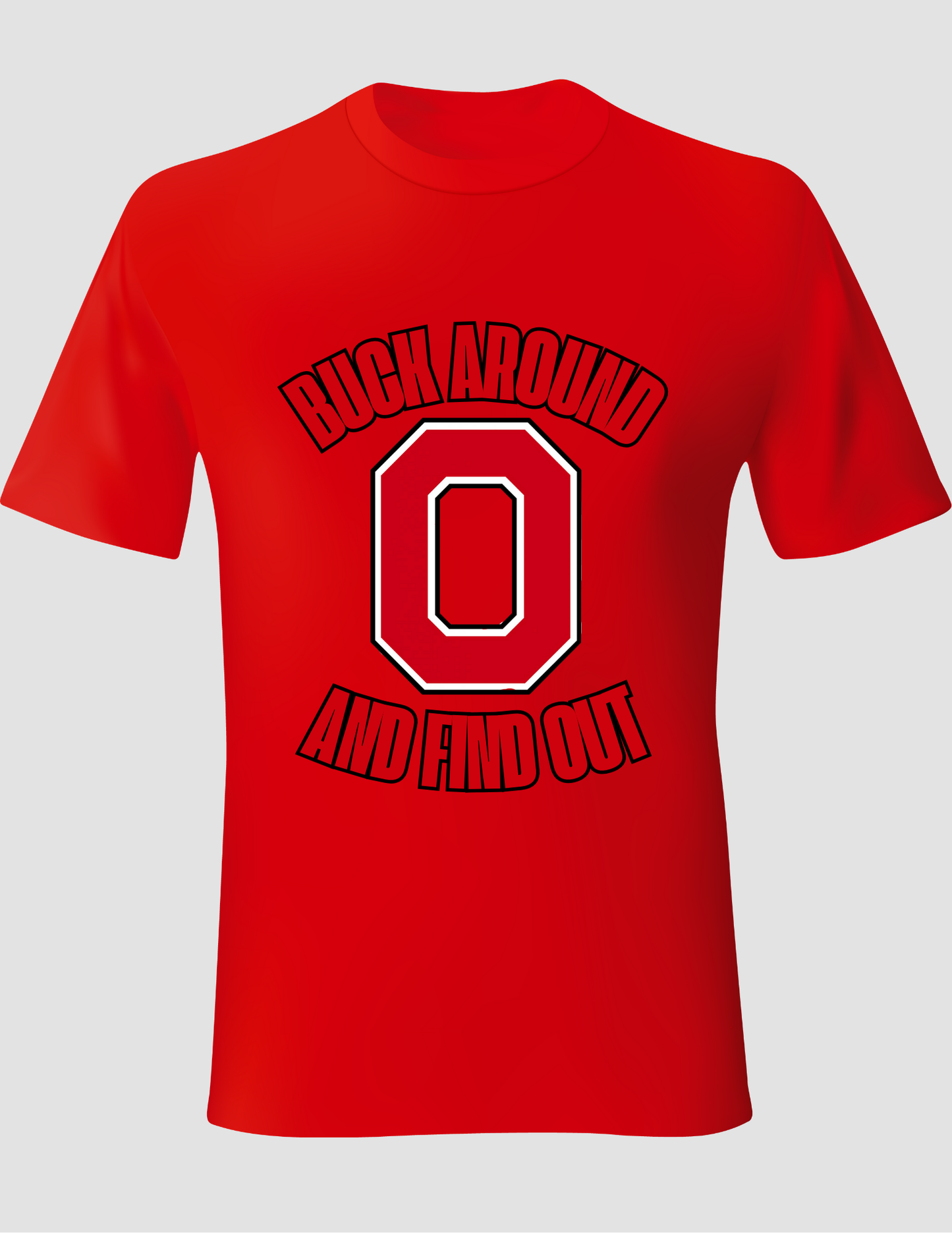 Buck around tee