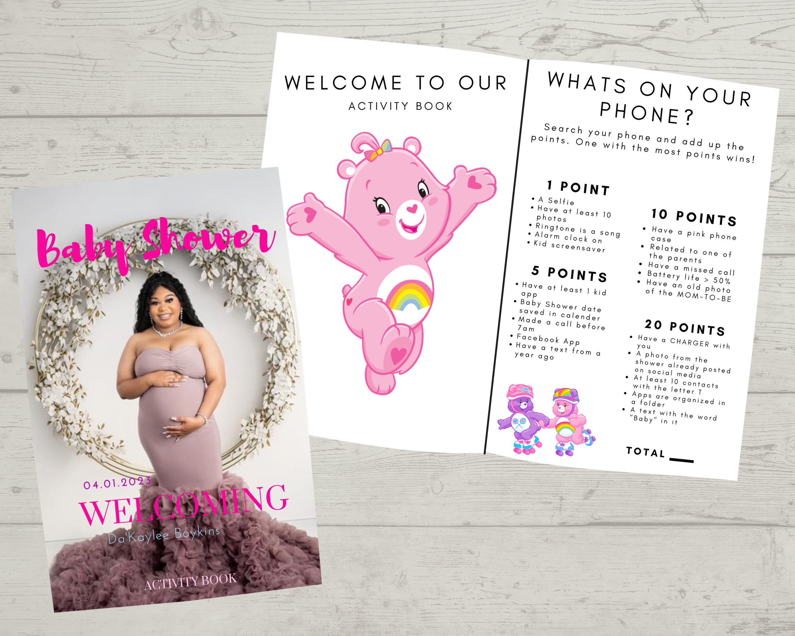 BABY SHOWER ACTIVITY BOOKLET